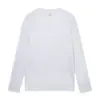 Nova Coleção de Outono 230g Algodão Puro Pesado Camiseta de Manga Longa Gola Redonda Camiseta Básica Branca Atacado Mesmo Estilo para Homens e Mulheres Versão Limpa