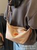 Bolso de Gran Capacidad para Mujer 2025 Nuevo Moderno Versátil Bolso de Tela Bolso de Hombro Ropa de Trabajo para Clase Bandolera Forma Dumpling