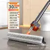 Mopa triangular de doble cara para uso doméstico, limpieza en un paso, nuevo modelo ampliado, manos libres, para gente perezosa, doble uso para húmedo y seco, mopa plana con tira de goma