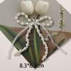 Flor de zapato de Corea del Sur, lazo de perlas de imitación, hebilla de zapato de amor, colgante, accesorios para cordones de zapatos hechos a mano, accesorios para colgar en bolsas, venta al por mayor