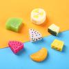 Accesorios de Joyería de Frutas Simuladas Naranja Piña Plátano Pitahaya Llavero Colgante Pegamento de Crema DIY Belleza