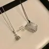 Monedero Colgante Único de Acero de Titanio Collar Cadena para Clavícula Moda Simple Minimalista Cadena Larga de Suéter de Moda en Capas para Mujer