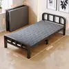 Cama plegable Cama individual Cama para descanso al mediodía Cama simple para el hogar Cama para adultos Alquiler Dormitorio Cama de hierro Oficina Cama doble