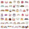 Paquete de 50/100 Pegatinas de Feliz Cumpleaños para Teléfonos Móviles, Botellas de Agua, Pegatinas Decorativas Impermeables, Pegatinas para Agendas Infantiles al por Mayor