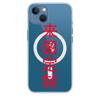 Funda transparente con ventosa magnética para Apple 15, gran agujero 13 para iPhone 14, funda transparente con todo incluido Magsafe 12Pro