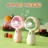 Ventilador de mano pequeño silencioso de viento de verano, mini ventilador eléctrico portátil recargable por USB, regalo para niños, logotipo impreso