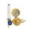 Medidor de Flujo Argon Tres Reyes Tubo Único Manómetro de Ahorro de Energía Accesorios para Soldador de Arco de Argón Medidor de Flujo Válvula Reductora de Presión A Prueba de Golpes
