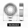 Rolamento de Aço Inoxidável Rolamento de Esferas de Sulco Profundo Miniatura Aço Inoxidável 420 S6300ZZ S6301ZZ S6302ZZ