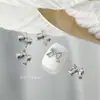 1000 Piezas de Decoraciones de Moños para Uñas de Aleación Mixta, Moños de Cinta Huecos, Pedrería Plateada para Uñas, Al por Mayor