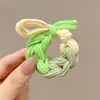 Faixa de Cabelo Estilo Zhao Lusi com Bola para Mulheres 2024 Nova Alta Elasticidade e Durável Rabo de Cavalo Simples Elástico Acessório de Cabeça
