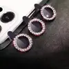 Película de Lente Ojo de Águila Adecuada para Apple 18P/18Pm, Anillo de Protección de Cámara de Vidrio Ojo de Águila Tachonado de Diamantes Flash