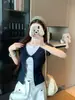 Verano 2026 Nuevo Estilo Coreano Versátil Moda Gama Alta Floral Falso Dos Piezas Nudo Retorcido Cuello Redondo Manga Corta Camiseta para Mujer