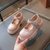 Sapatos de Couro para Meninas 2026 Novo Modelo Primavera e Outono Sapatos de Performance Infantil Sapatos de Dança Pretos Sapatos de Princesa para Meninas, para Crianças Maiores