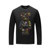 Nueva Camiseta de Manga Larga Otoño e Invierno 2026 para Hombre Marca de Moda Europea Oso con Pedrería Corte Ajustado Camiseta Básica de Modal