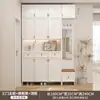 Gabinete de Zapatos de Madera Maciza, Gabinete de Entrada, Taburete, Gabinete de Almacenamiento Grande Integrado para Entrada del Hogar, Gabinete de Vestíbulo con Separación