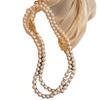 Collar básico de perlas naturales de agua dulce para mujer