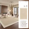 Alfombra simple de color crema para la sala de estar, con un diseño de lujo ligero estilo francés, una alfombra de mesa de centro de alta gama y una alfombra nueva, fácil de limpiar y lavable con toallitas para el dormitorio.