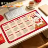 Alfombrilla de ratón de caucho natural antideslizante extra grande engrosada borde bloqueado empresa de publicidad alfombrilla de escritorio grande fabricante en stock calendario