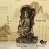 Respaldo de Latón Puro Loto Guanyin de Cobre Guanyin Bodhisattva Estatuas de Buda Guanyin Ping An Buda Estatuas de Bronce Adornos para el Hogar Venta al por Mayor