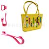 Venta de liquidación: Paquete de 3 Bolsas de Playa Eva con Agujeros Grandes, Medianos y Pequeños, Llaveros, Accesorios para Juguetes Pequeños y Ganchos