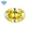 Huagang Gem Amarillo Limón Diamante Mosan Diamante Desnudo Anillos Ovalados Forma de Huevo Moissanita Piedra Desnuda Piedra Principal Venta al por Mayor