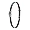 Nicho Design Sense Black Belt Fivele Choker Daily All-match Neck Acessórios Colar Curto Anel de pescoço minimalista para mulheres