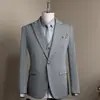 Conjunto de Traje de Negocios Estilo Coreano para Hombre, Ropa Formal Profesional, Atuendo Casual Resistente a las Arrugas para Novio de Boda, Trajes a Juego para Hermanos, Traje de Hombre