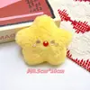 Llavero de felpa con chirrido de estrellas, joyería DIY, muñeco de estrella de cinco puntas, colgante para mochila, zapatos, accesorios de ropa, venta al por mayor