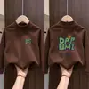 Camada Base Térmica de Fleece Escovado para Meninos 2026 Nova Roupa Outono/Inverno Camiseta de Manga Longa Infantil Camada Interna Quente Top