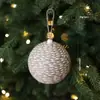 Accesorios de Bola Envueltos en Cuerda de Cáñamo de 8 cm Estilo Europeo y Americano de Nuevo Producto Transfronterizo Bola de Espuma Envuelto en Cuerda de Algodón Decoraciones Colgantes para Árbol de Navidad