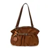 2026 Nuevo Bolso de Hombro Único de Gamuza y Terciopelo Bolso de Axila Moda Retro Bolso Tote Elegante de Gran Capacidad para Viajes