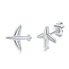 Pendientes de Titanio G23 con Cierre de Mariposa Sencillo Joyería para Piercing Pendientes de Animal Flor Avión Flecha Pendientes Pendientes