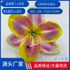 Cabeça de flor artificial 3D cabeça de flor de lírio grampo de cabelo material de flor falsa cabeça de flor sentido avançado flor artificial flor de seda lírio chapéu flor