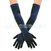 Accesorios para Mujer de los Años 1920 Spandex Satén Flocado Guantes de Charol Accesorios de Disfraz para Fiesta de Baile Transfronteriza en Stock