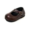 Zapatos de Piel para Niña para Otoño, Zapatos de Princesa de Moda Estilo Coreano para Bebés de 1-2-3 Años, Zapatos Planos Mary Jane Vintage
