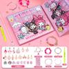 Novo Sucesso de Vendas Desenho Animado Kuromi DIY Pulseira Infantil Pulseira Sanrio Conjunto de Joias com Contas Presente de Aniversário