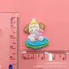 Nuevos accesorios de conejo y oso de dibujos animados brillantes para zapatos con agujeros hechos a mano DIY, accesorios de parche para funda de teléfono móvil