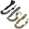 Cordón Táctico Multifuncional para Pistola Cuerda de Seguridad Antiperdida al Aire Libre Ventilador Militar Resorte Elástico Resistente al Desgaste Cordón Llavero