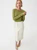 Falda Midi de Cuero PU de Cintura Alta Europea y Americana Irregular Wrap Delantera con Abertura Estampado de Cocodrilo Estampado de Serpiente Estilo Recto Elegante Media Falda