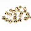Bolsa de ouro 18K acessórios 6mm pneu tipo borracha plug posicionamento contas diy jóias artesanais usar pulseira colar material