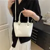 Bolso de Mano de Moda Estilo Coreano Bolso de Mujer 2025 Modelo Nuevo Bolso Cesta Minimalista Elegante Bolso de Hombro Cruzado