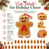 Decoración Navideña Transfronteriza de Tela Nueva, Colgante de Hombre de Jengibre, Adorno para Colgar en el Árbol de Navidad, Hombre de Galleta con Letra Navideña