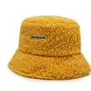Inverno novo versão coreana de boné de bacia de lã de cordeiro chapéu quente para exterior moda ins topo plano rede vermelha chapéu de pescador feminino atacado