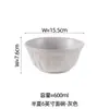 Conjunto de Louça Cerâmica Série Meia Lua Minimalista para Uso Doméstico, Combinação de Tigelas, Pratos e Colheres em Cor Sólida, Tigelas de Arroz, Travessas e Tigelas para Macarrão