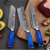 Comercio Electrónico Transfronterizo Popular Juego de Cuchillos Forjados de Nueve Piezas Acero Inoxidable Cuchillo de Chef Doméstico Cuchillo para Pan Estilo Nórdico Juego Completo