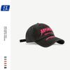 Gorra de béisbol suave lavada con letras bordadas de marca de moda urbana para parejas coreanas de primavera y verano, gorra con lengua de patito para mujer