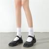 Calcetines de Terciopelo de Color Sólido Hasta la Rodilla Jk Calcetines Blancos y Negros al Por Mayor Delgados Sexy Look Adelgazante Versátiles Calcetines Largos hasta el Muslo