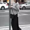 Yiyuan 24869 Big Beauty - Jersey de manga murciélago (2024), estilo holgado, falda de cintura alta para mujer