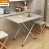 Atacado de Fábrica Mesas Dobráveis Resistentes e Duráveis Simples e Convenientes para Barracas, Mesas de Jantar, Casas de Aluguel, Praças Pequenas e Mesas Redondas