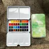 Kit de Tintas Aquarela 24 Cores 36 Cores Tinta Sólida para Nail Art Iniciantes Kit Inicial de Pintura Portátil Atacado